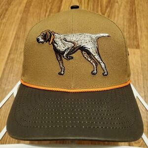 Quail Hunting Hat Men Snapback Canvas German Shorthaired Point Wax Cloth Visor